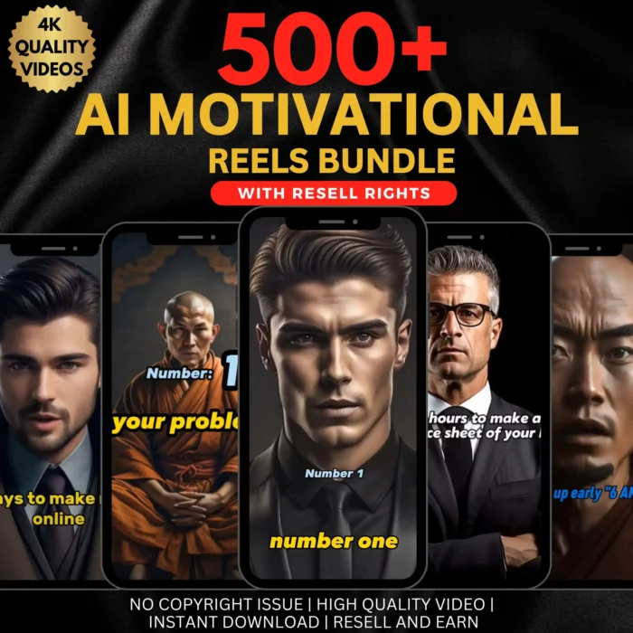 500+ AI Motivational Reels Bundle